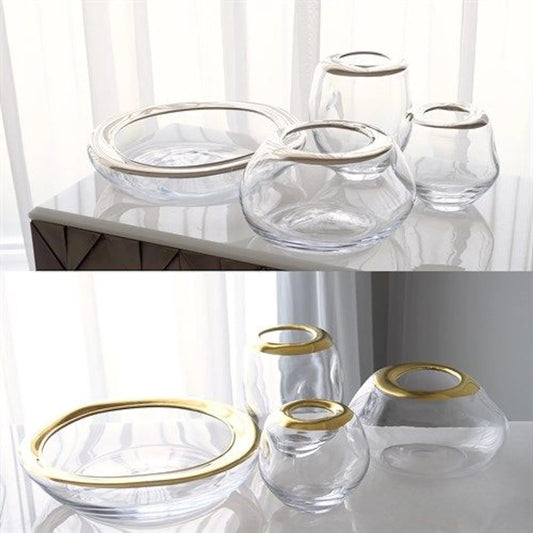 Organic Formed Vase by Global Views. Made from unique in a eclectic & global style.