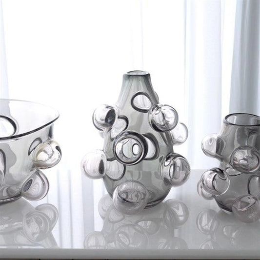 Bubbled Bowl by Global Views. Made from artglass in a eclectic & global style.