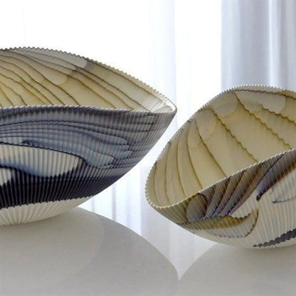 Pleated Bowl by Global Views. Made from unique in a eclectic & global style.