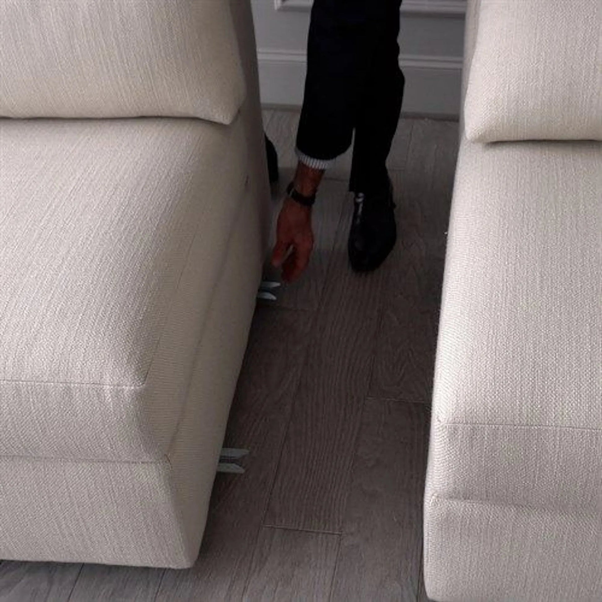 Alder Sectional Corner Chair by Global Views in universal corner. Made from 7, 8 furniture grade hardwood, plywood mix kiln dried wood in a modern style.