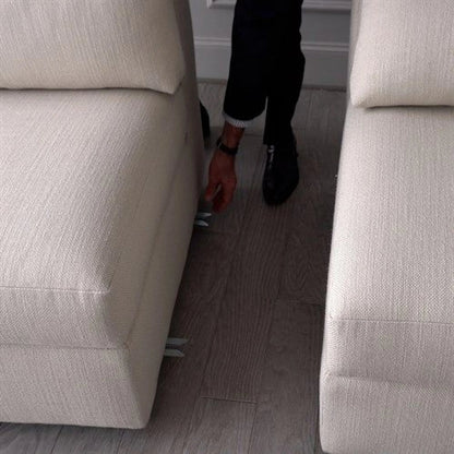 Alder Sectional Arm Chair by Global Views. Made from 7, 8 furniture grade hardwood, plywood mix kiln dried wood in a modern style.