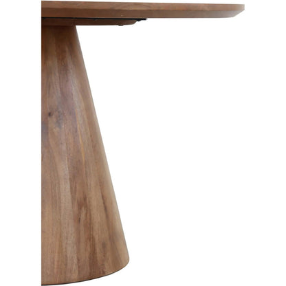 Peyton Dining Table by LH Imports in brown and honey. Made from solid mango wood in a unique style.