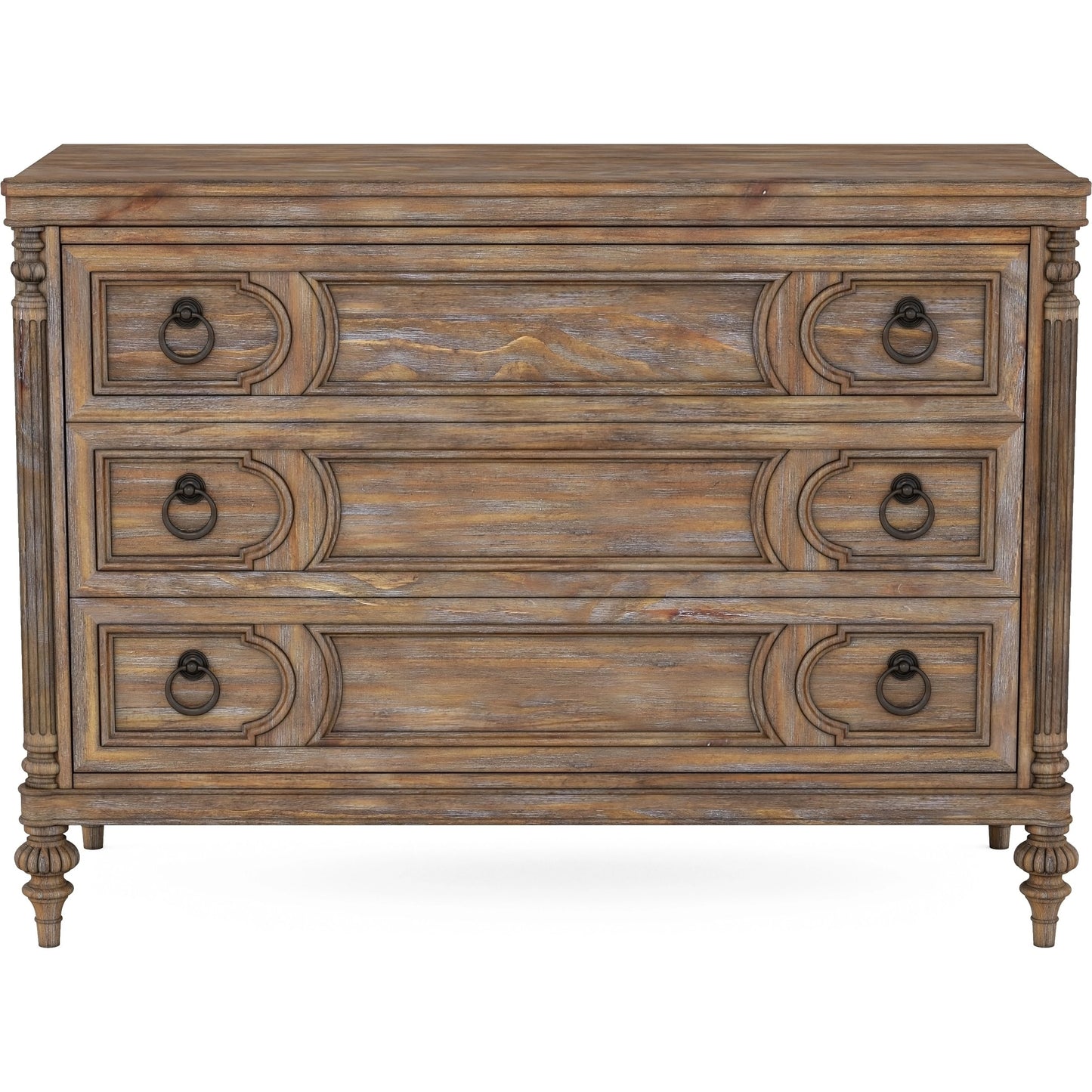 002 SI-2064894 | Additional Silo | Architrave Bachelors Chest by A.R.T. Furniture in almond. Made from pine solids and veneer, metal in a traditional style.