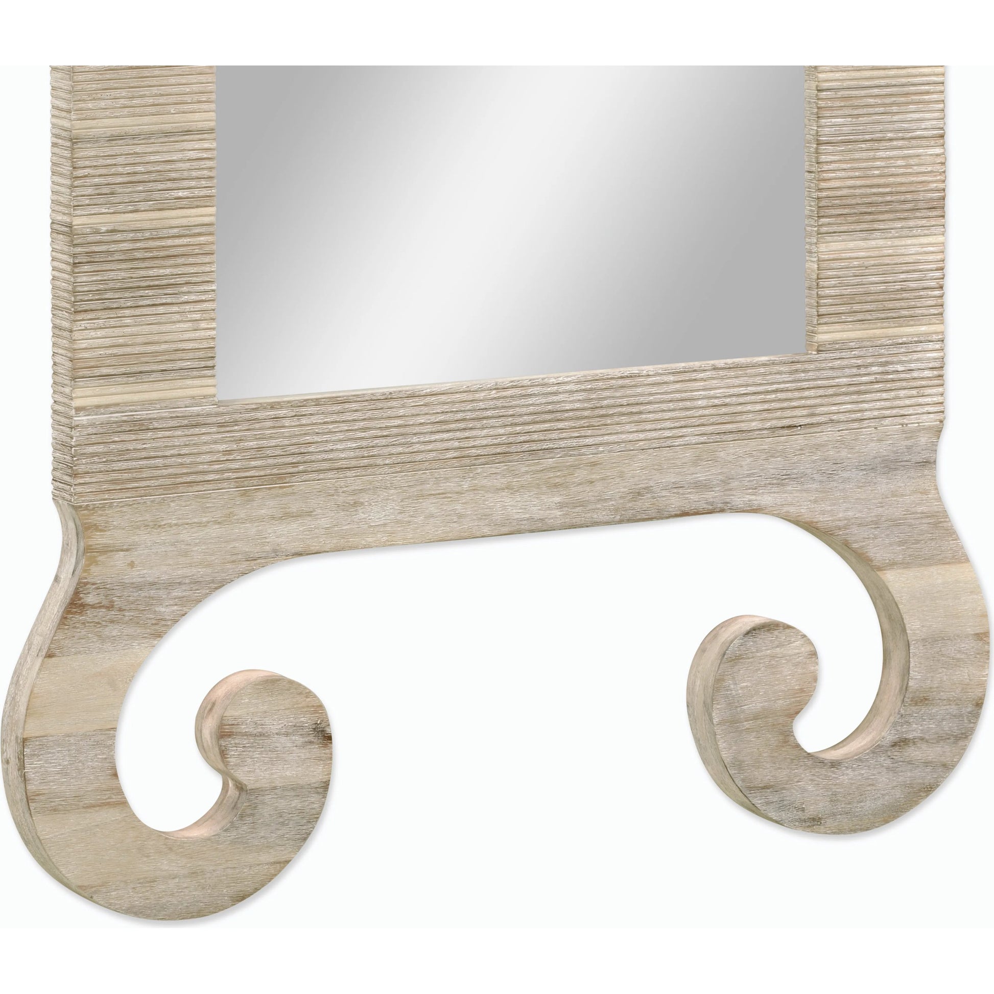 William Yeoward Abbotsworth Mirror by Jonathan Charles in white and washed acacia. Made from acacia in a transitional style.