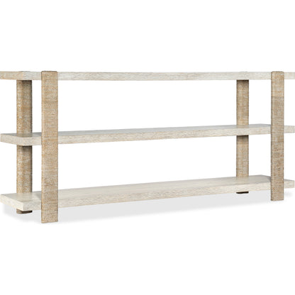 Commerce & Market Console Table by Hooker Furniture in natural light wood. Made from oak veneers, rope in a modern style.