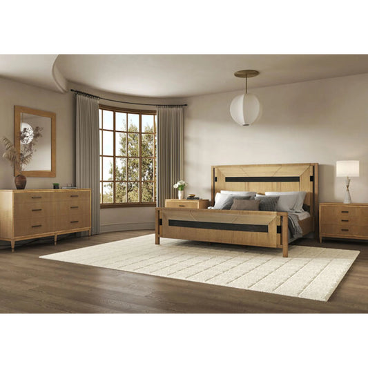 Loft Reeded Dresser by A.R.T. Furniture in natural maple. Made from poplar, rubberwood in a unique style.