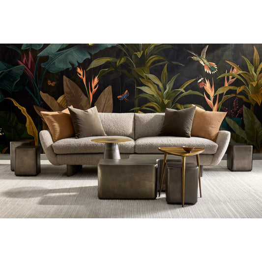 Juri Accent Table by Bernhardt in graphite. Made from metal in a modern style.