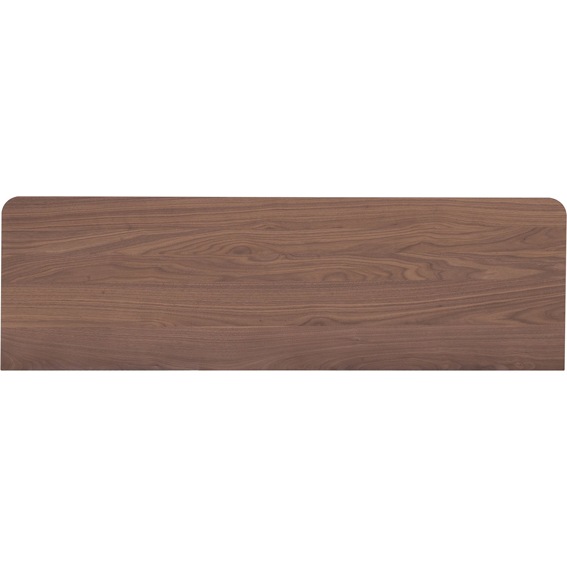 Round Off Dresser by Moe's Home Collection in natural walnut. Made from walnut veneer, mdf, rubberwood base in a transitional style.