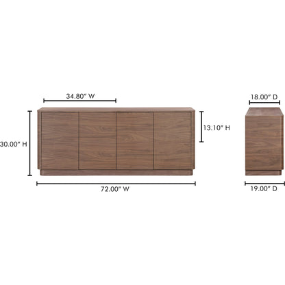 Round Off Sideboard by Moe's Home Collection. Made from unique in a transitional style.