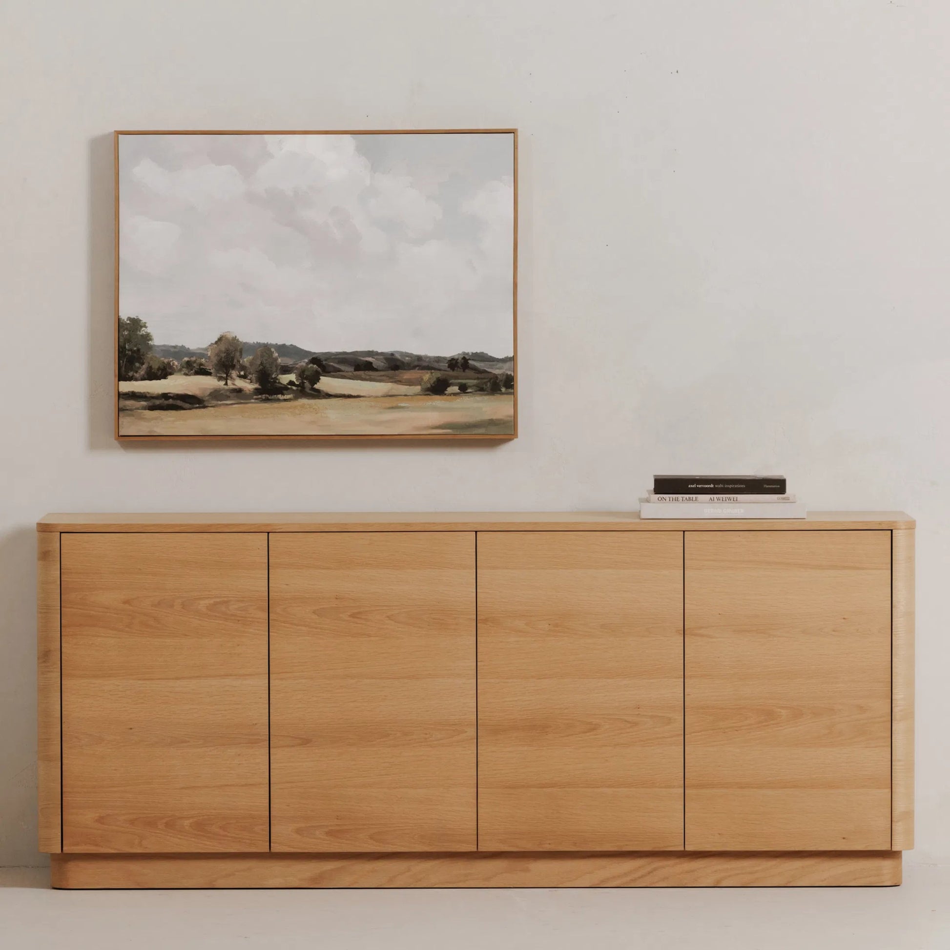 Round Off Sideboard by Moe's Home Collection. Made from unique in a transitional style.