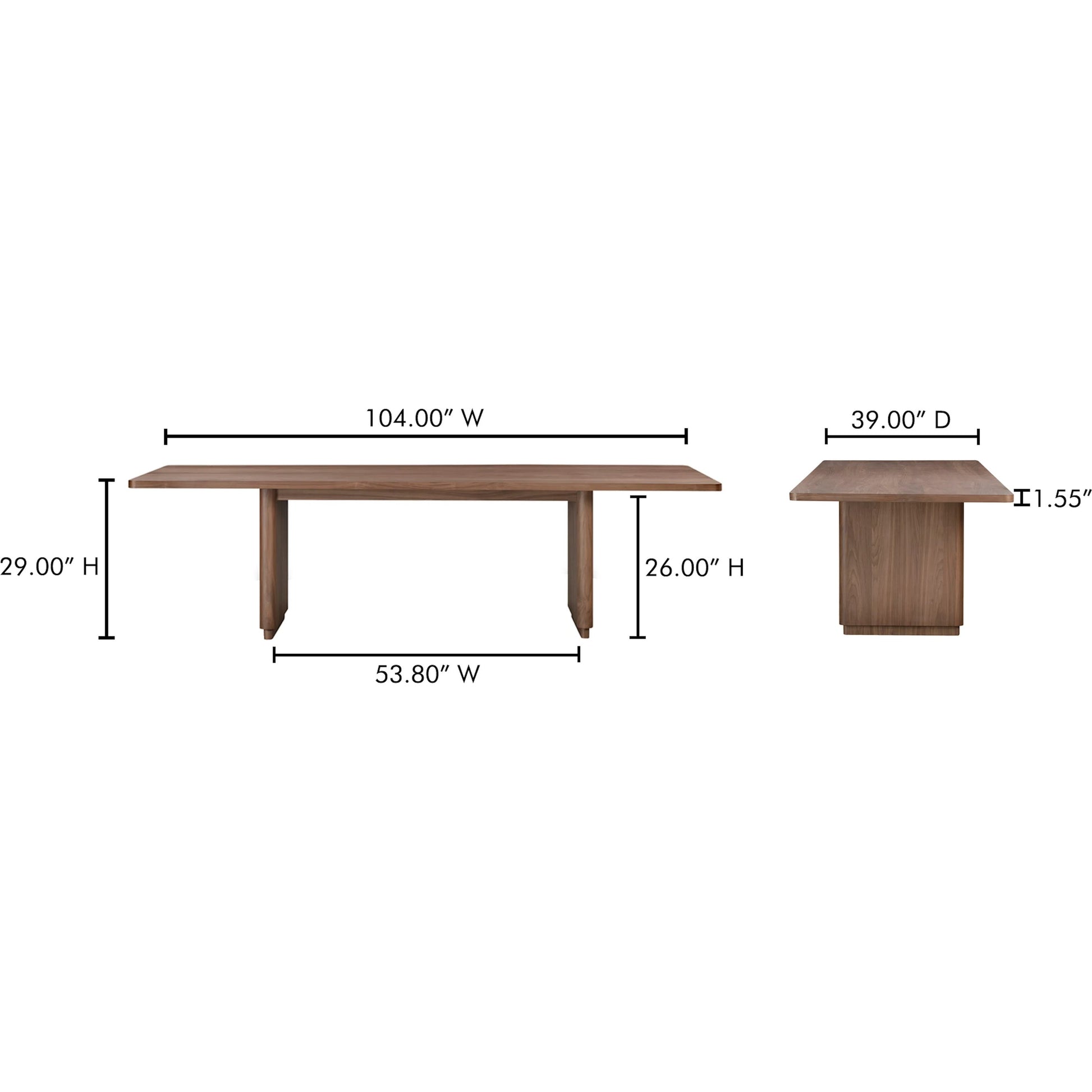 Round Off Dining Table by Moe's Home Collection. Made from unique in a transitional style.