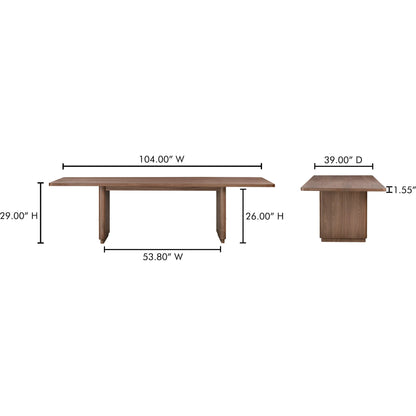 Round Off Dining Table by Moe's Home Collection. Made from unique in a transitional style.