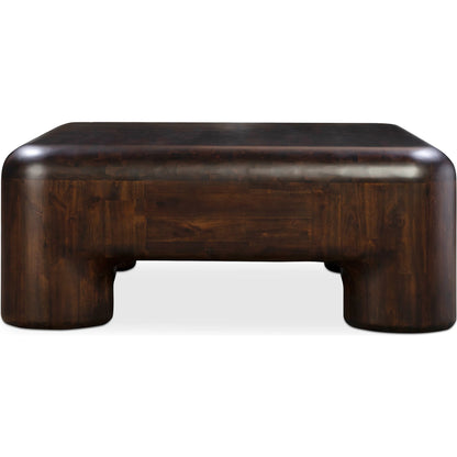 Rowan Coffee Table by Moe's Home Collection in walnut. Made from solid acacia in a traditional style.