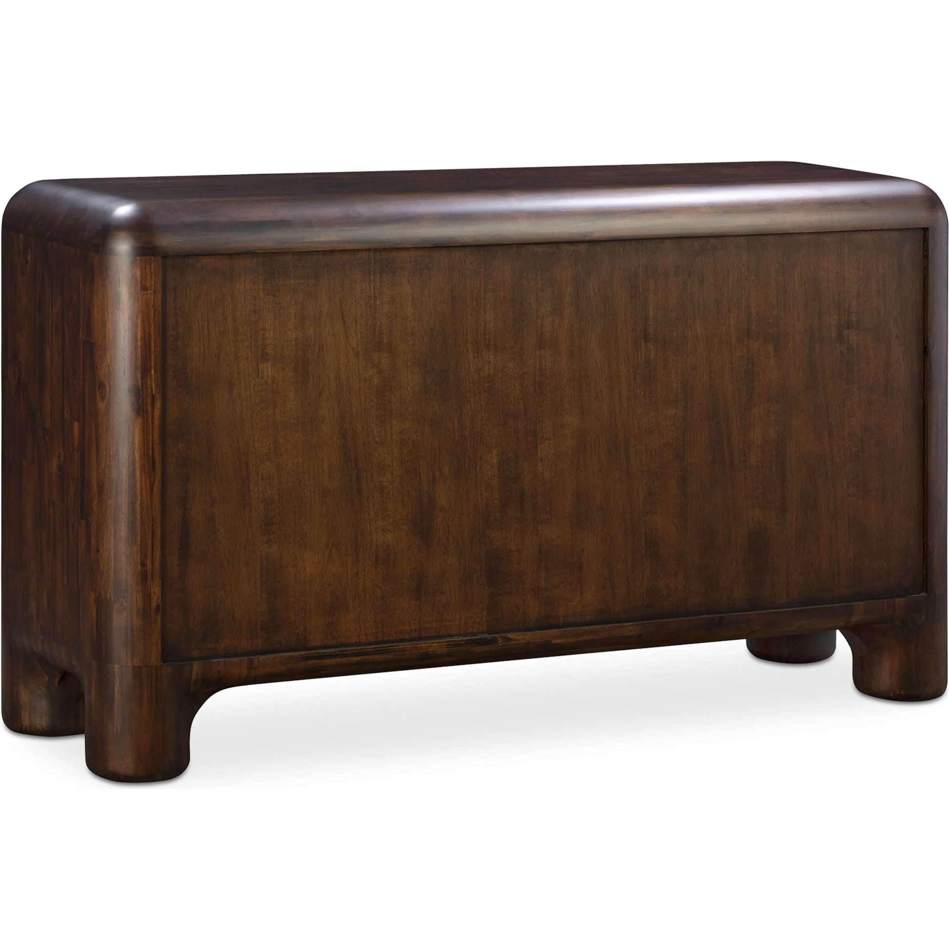 Rowan 6 Drawer Dresser by Moe's Home Collection in walnut. Made from solid acacia, acacia veneer over mdf back, drawer frame in a traditional style.