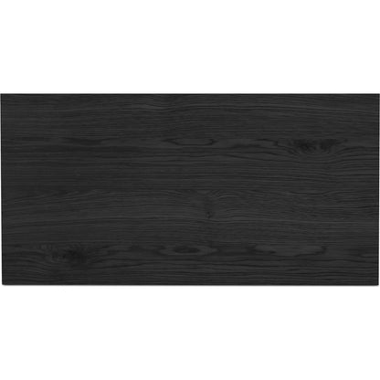 Charlotte Cabinet by Moe's Home Collection in black ash, natural ash, oak. Made from solid ash door frame, drawer handle, ash veneer over mdf body, oak veneer shelf, inner drawer, rubber wood base, 5mm tempered glass in a