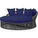 Milano Outdoor Daybed by Sunset West in slate. Made from olefin rope in a coastal style.