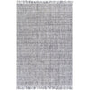Pale Blue, Dark Blue, Ivory, Dark Brown, White / 2' x 3'