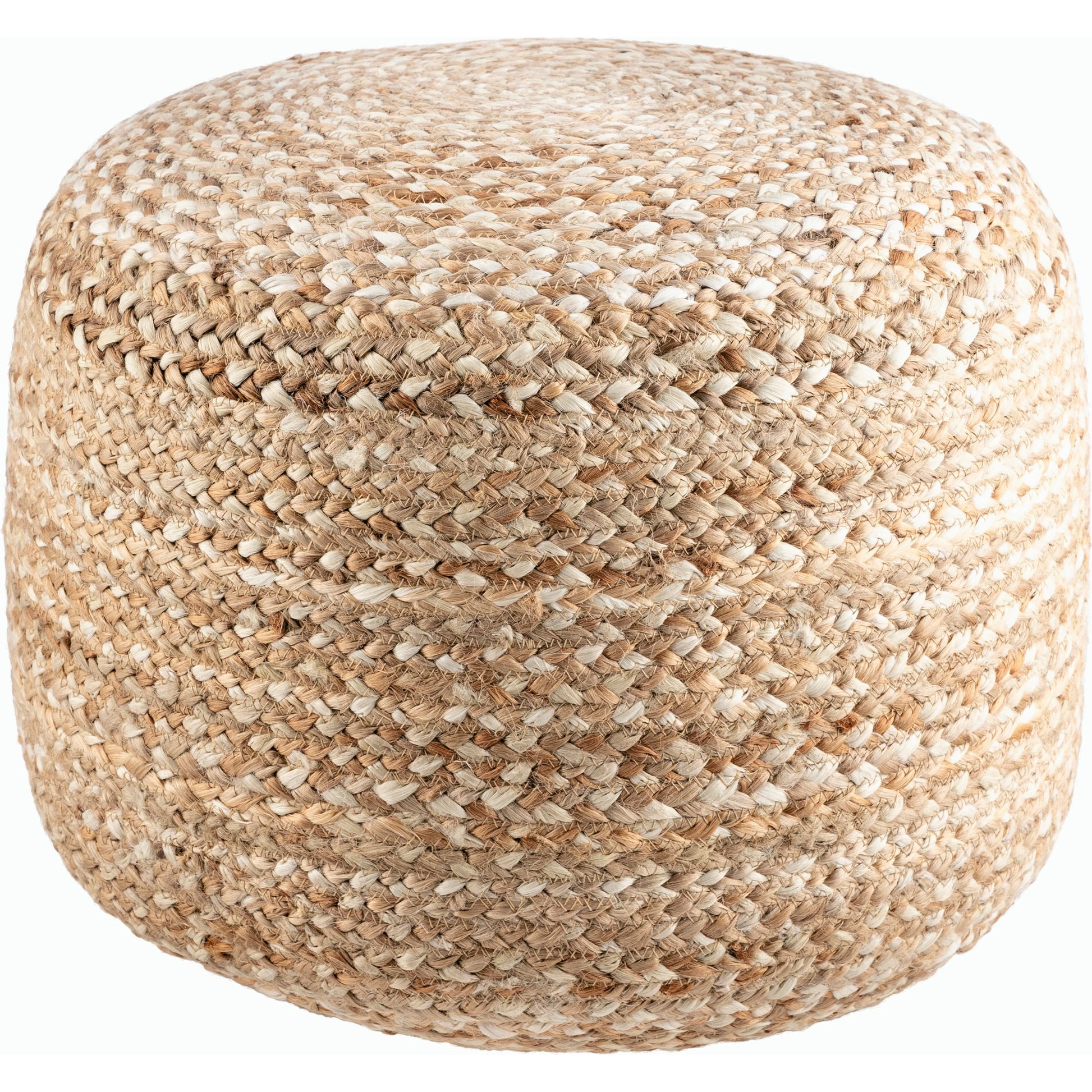 Yaroslave Pouf - 487853 by Livabliss in off-white, natural, khaki, camel, sand, wheat, champagne. Made from jute, polybeads in a cottage & farmhouse style.