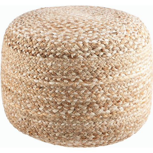 Yaroslave Pouf - 487853 by Livabliss in off-white, natural, khaki, camel, sand, wheat, champagne. Made from jute, polybeads in a cottage & farmhouse style.