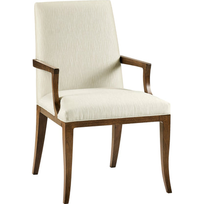 Toulouse Arm Chair by Jonathan Charles in walnut. Made from walnut in a modern style.