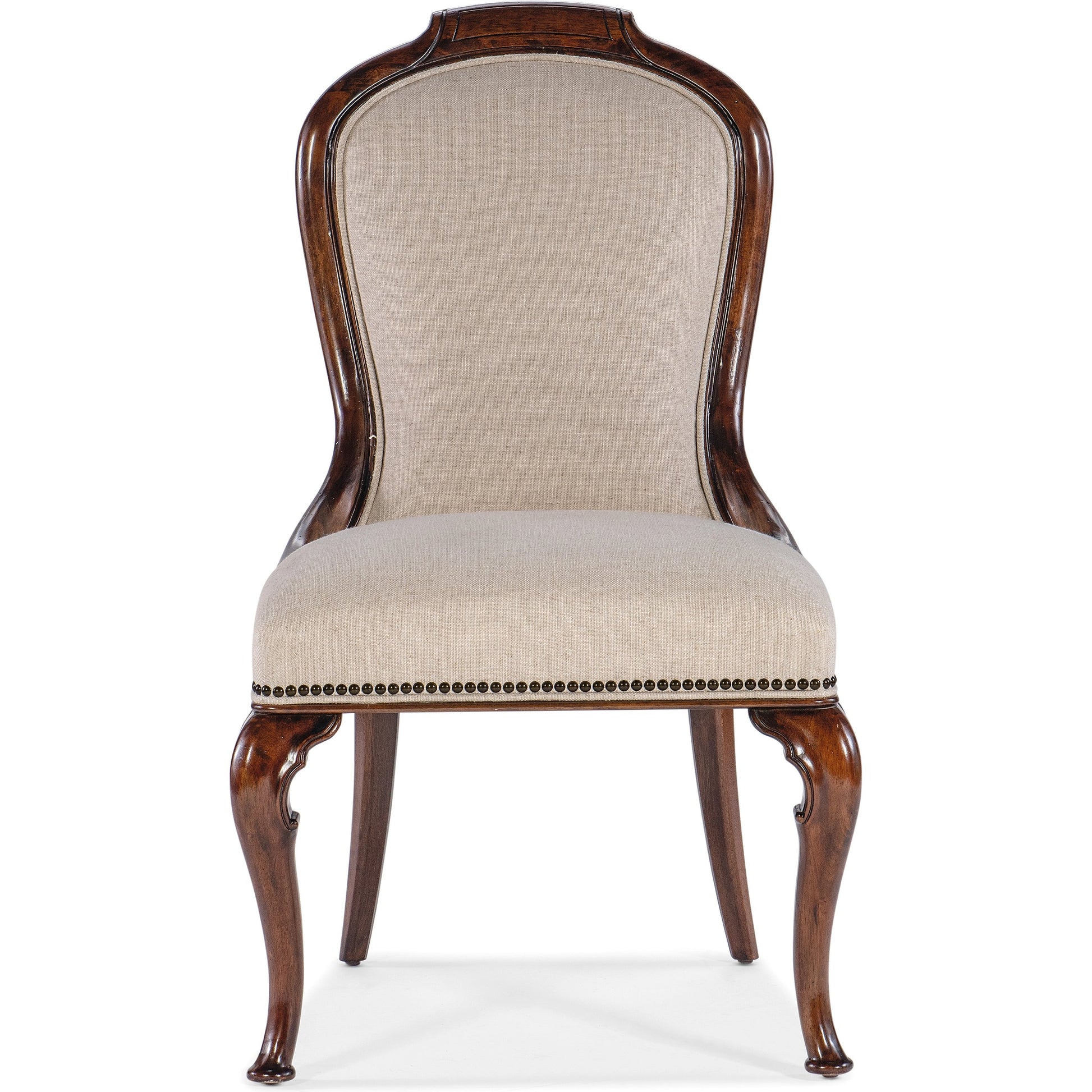 Charleston Upholstered Side Chair (Set of 2) by Hooker Furniture in chateau linen and maraschino cherry. Made from fabric, cane in a traditional style.
