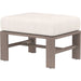 Laguna Outdoor Ottoman by Sunset West in browns. Made from aluminum in a modern style.