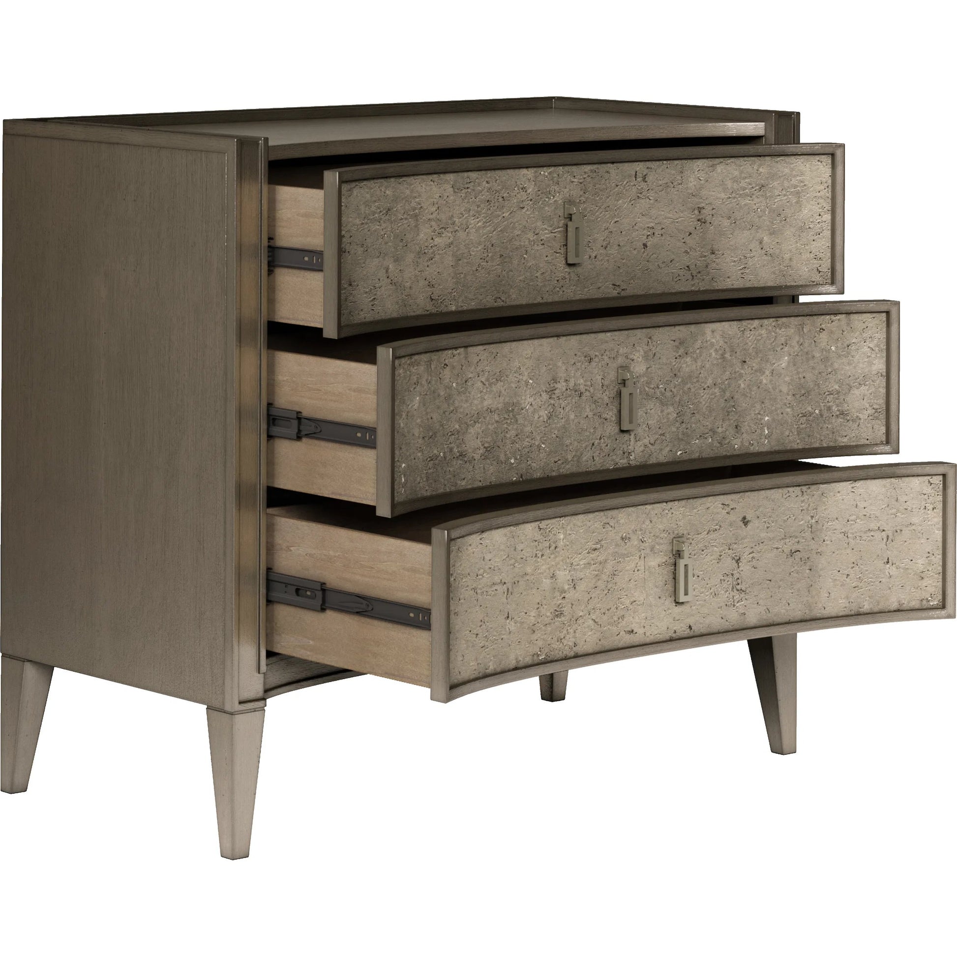 Cove Bachelor's Chest by A.R.T. Furniture in mica. Made from rubberwood solids, primavera veneers, metal in a transitional style.