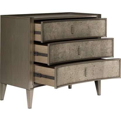 Cove Bachelor's Chest by A.R.T. Furniture in mica. Made from rubberwood solids, primavera veneers, metal in a transitional style.