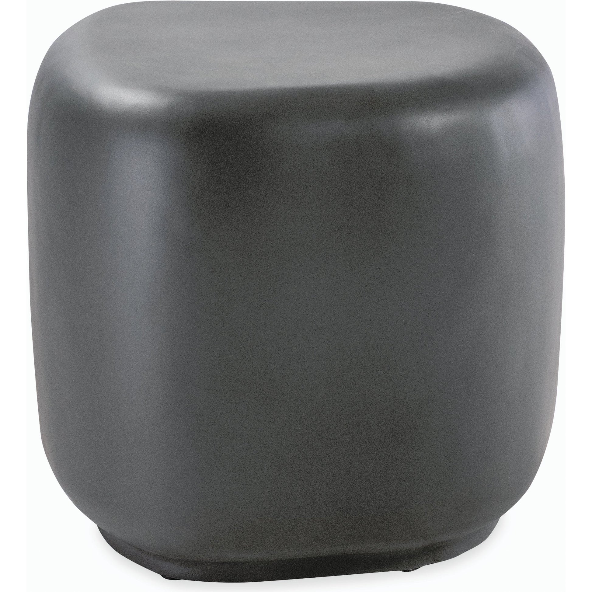 Pebble Outdoor End Table by Sunset West. Made from gfr concrete in a modern style.