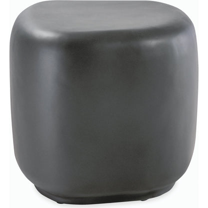Pebble Outdoor End Table by Sunset West. Made from gfr concrete in a modern style.