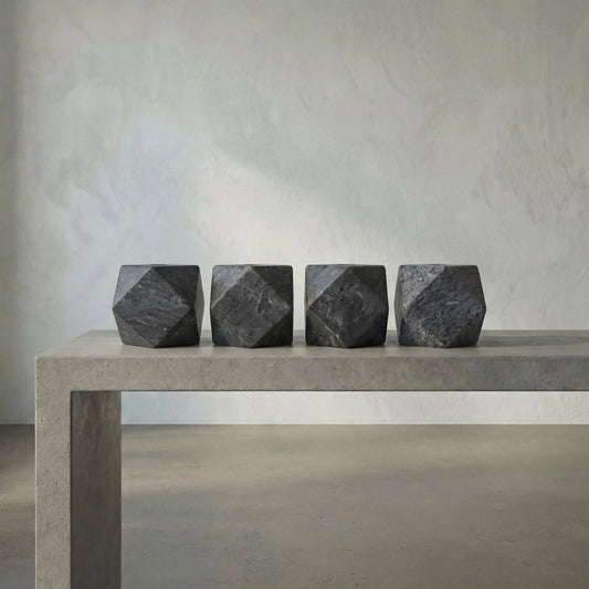 Polyhedron Decorative Candle Holder (Set of 4) by Noir. Made from unique in a modern style.