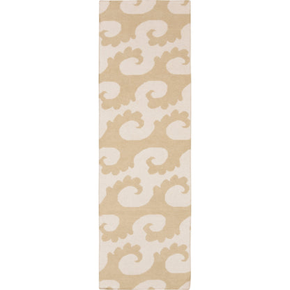 Yacht Club YTC-2012 Indoor/Outdoor Rug by Surya in tan, beige. Made from 100% wool in a unique style.