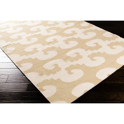 Yacht Club YTC-2012 Indoor/Outdoor Rug by Surya in tan, beige. Made from 100% wool in a unique style.
