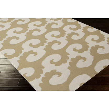 Yacht Club YTC-2012 Indoor/Outdoor Rug by Surya in tan, beige. Made from 100% wool in a unique style.