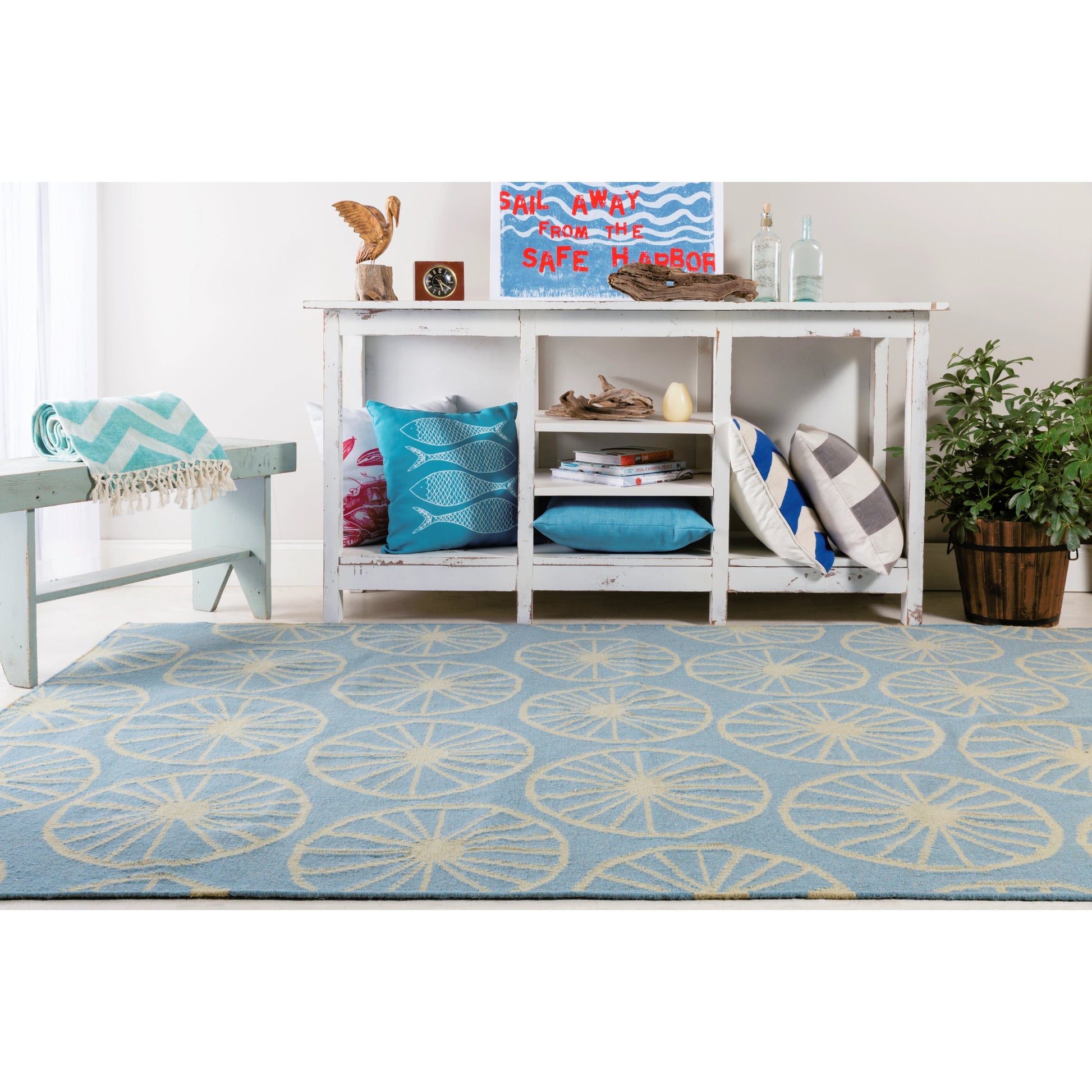 Yacht Club YTC-2015 Indoor/Outdoor Rug by Surya. Made from 100% wool in a unique style.