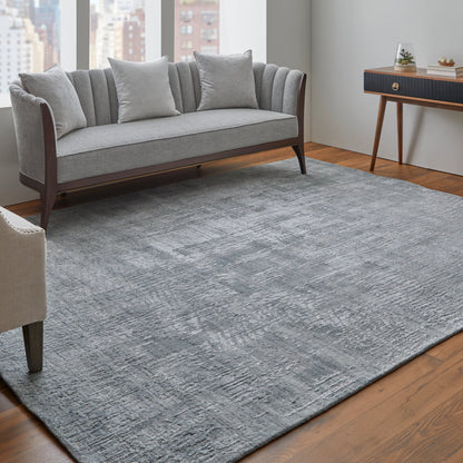 Eastfield Rug - 69A8F by Feizy in blue, silver. Made from wool, viscose in a unique style.