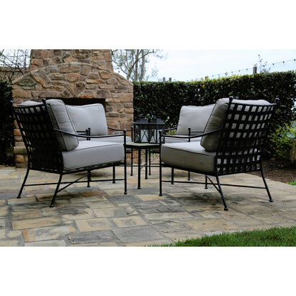 Provence Outdoor Club Chair by Sunset West. Made from wrought iron in a modern style.