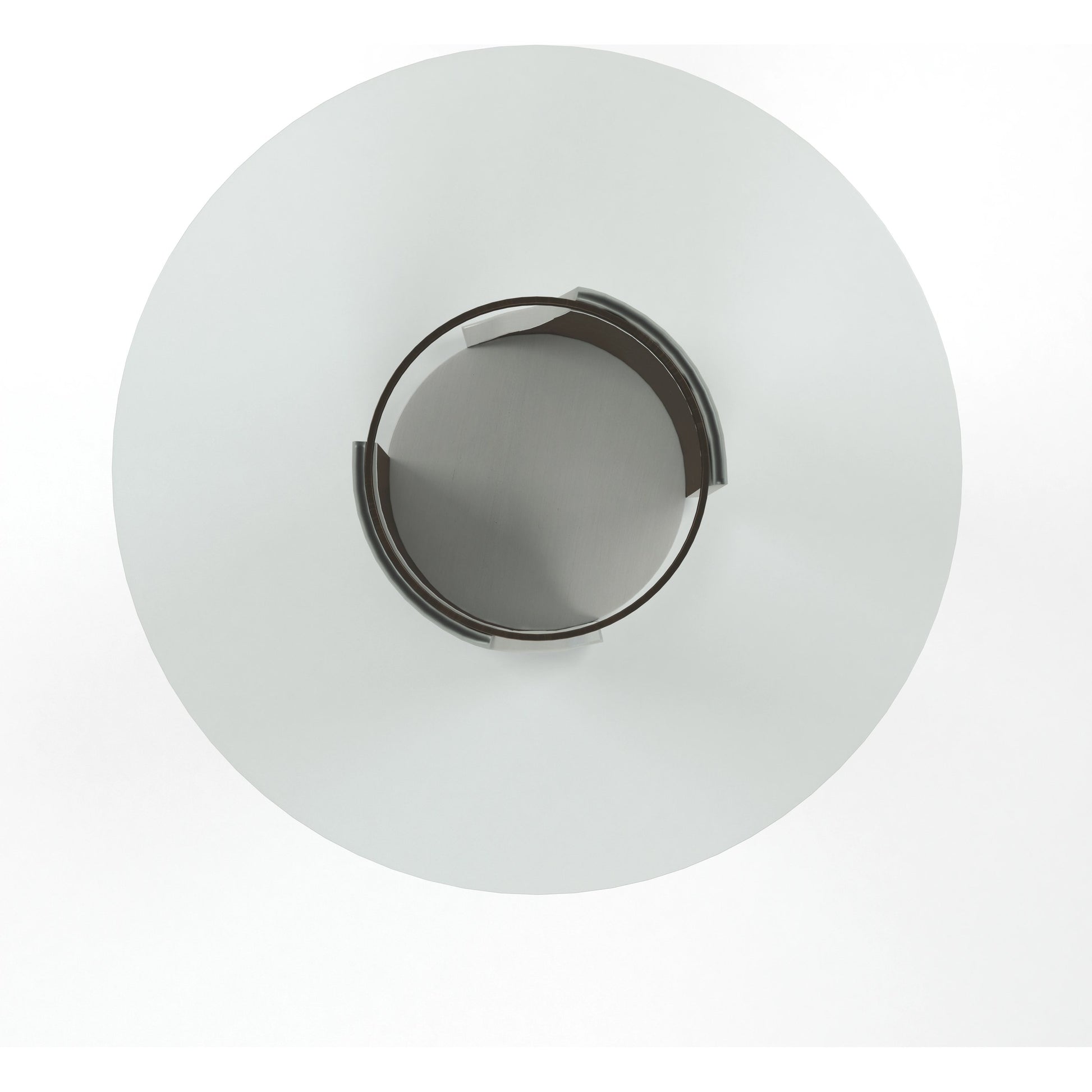 Blanc Round Dining Table by A.R.T. Furniture in alabaster, burnished bronze. Made from parawood solids, resin, metal, glass in a modern style.