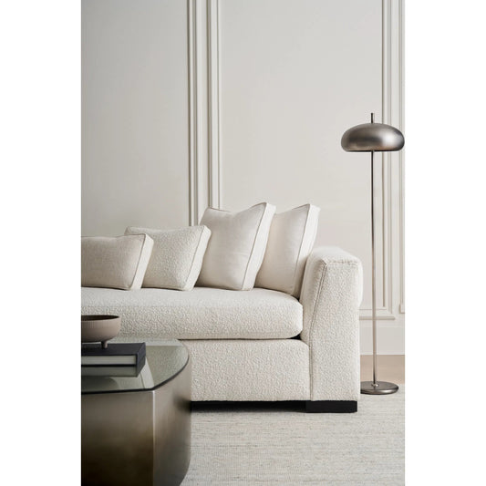 Edge Raf Loveseat by Caracole in satin ebony. Made from birch in a modern style.