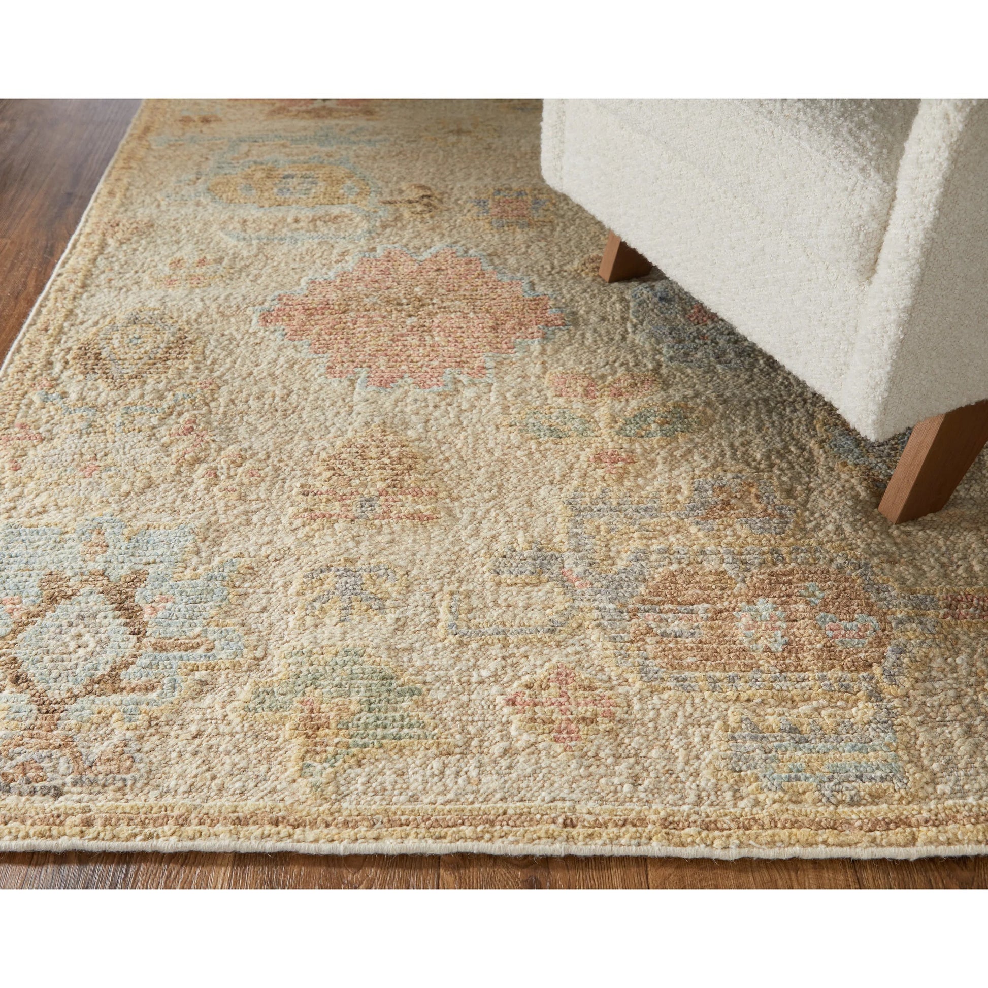 Grafton Traditional Ikat Rug - 69FLF by Feizy in ivory, orange, gray. Made from wool in a unique style.