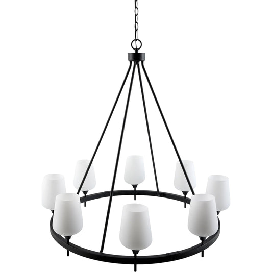 000 SI-2631571 | Primary Silo | Yueva Chandelier by Livabliss in powder coated. Made from iron, glass in a unique style.