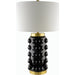 Yume Accent Table Lamp - 535854 by Surya in platedpaintedplated. Made from glass, iron, linen in a modern style.