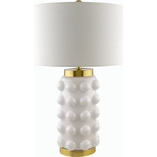 Yume Accent Table Lamp - 535854 by Surya in platedpaintedplated. Made from glass, iron, linen in a modern style.