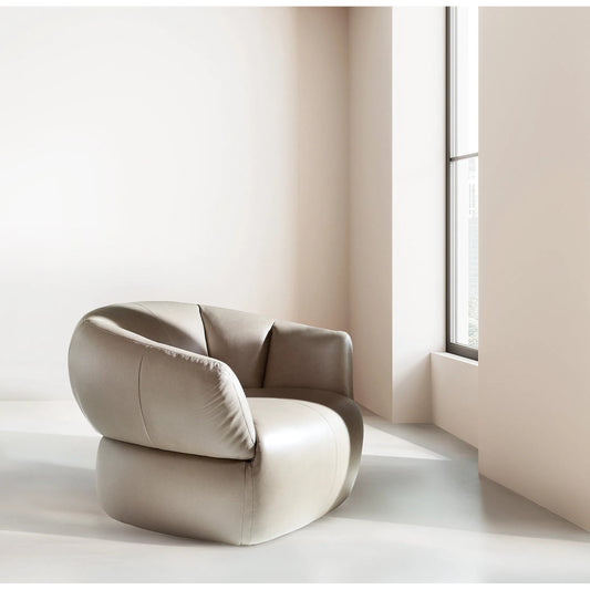 Aria Swivel Chair by Hooker Furniture in verona sage. Made from leather in a unique style.