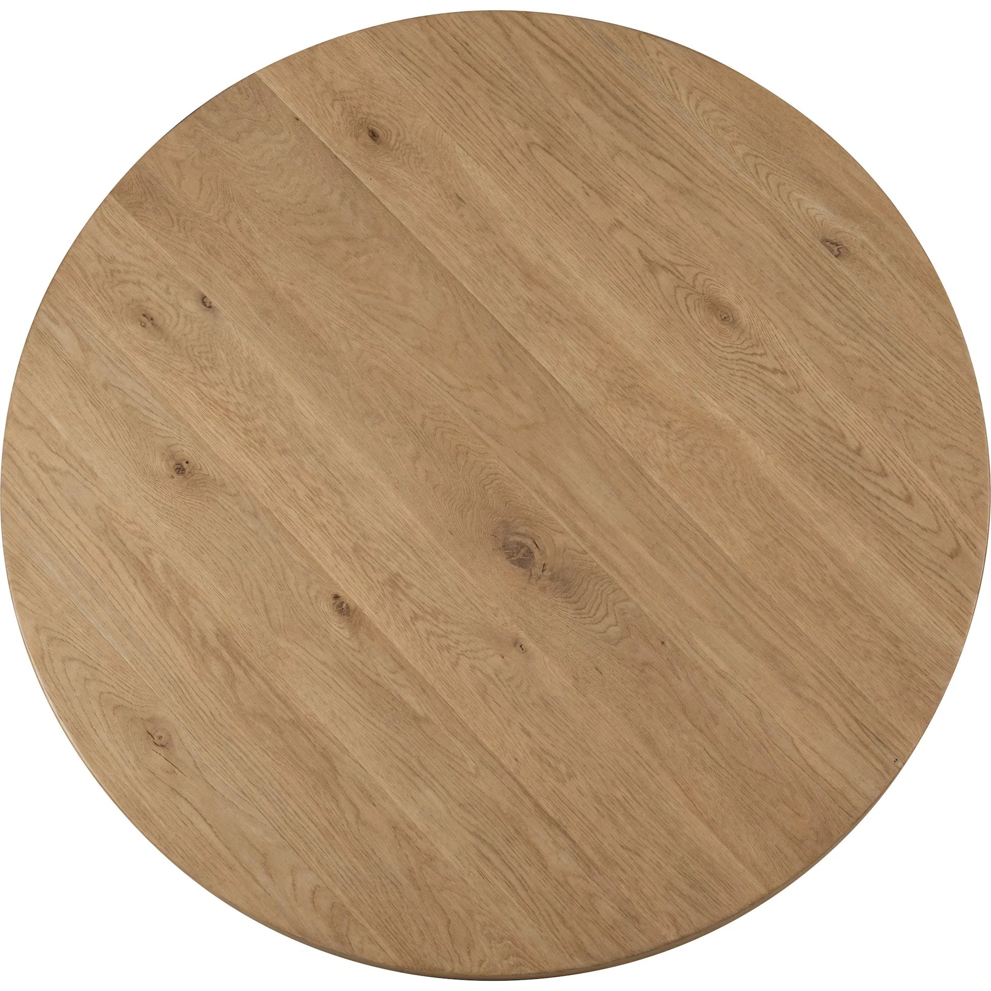 Driftwood 60" Round Dining Table by Hooker Furniture in sun-faded oak. Made from oak solids, oak veneers, fabric, 100% polyester in a transitional style.