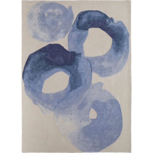 Anya Transitional Rug - 8887F by Feizy in blue, ivory. Made from wool, viscose in a unique style.