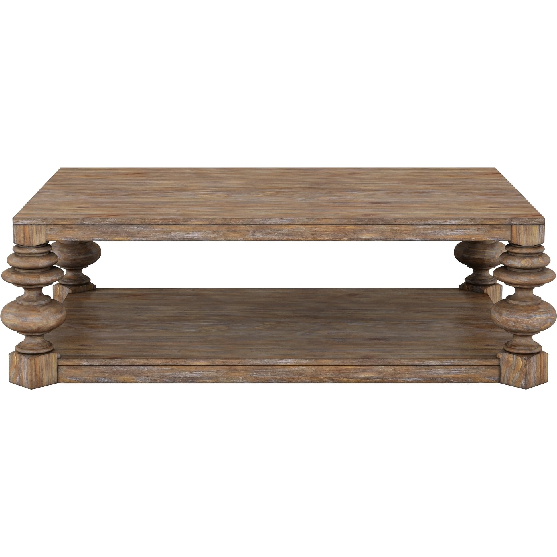 Architrave Rectangular Cocktail Table by A.R.T. Furniture in almond. Made from pine solids and veneer in a traditional style.