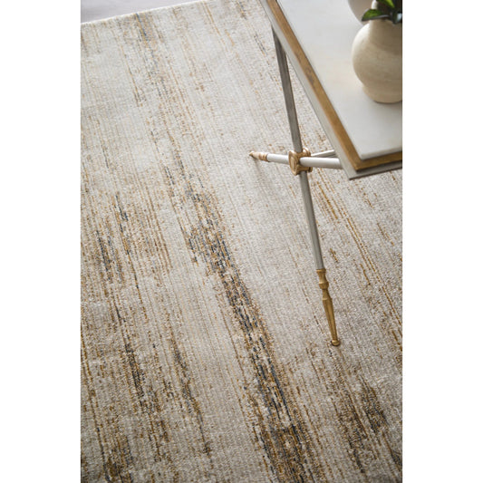 Deja Rug - DJA39PKF by Feizy in ivory, brown, tan. Made from polypropylene, polyester in a unique style.