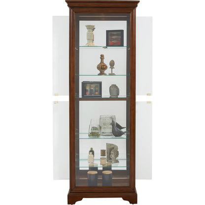29'' Wide Hardwood Dark Brown Curio Display Cabinet by Pulaski Furniture in dark brown. Made from select hardwoods in a traditional style.
