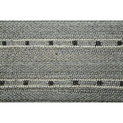 Cicero Transitional Stripes Rug - T15T8006 by Thom Felicia by Feizy Rugs in gray, black, white. Made from wool in a unique style.